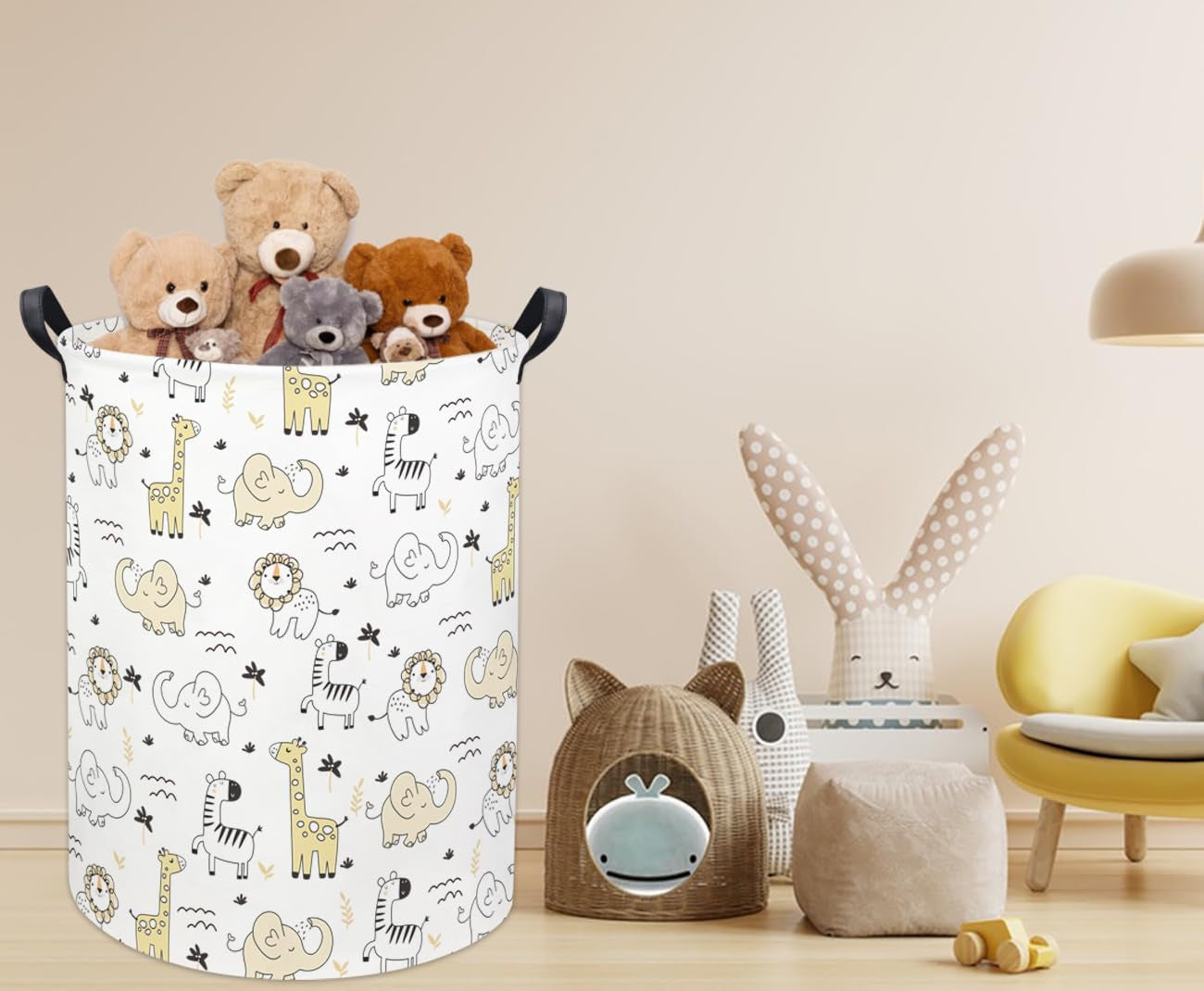 Baby Laundry Hamper - Perfect Nursery Storage Bin for Boys and Girls, Organize Toys with Style!