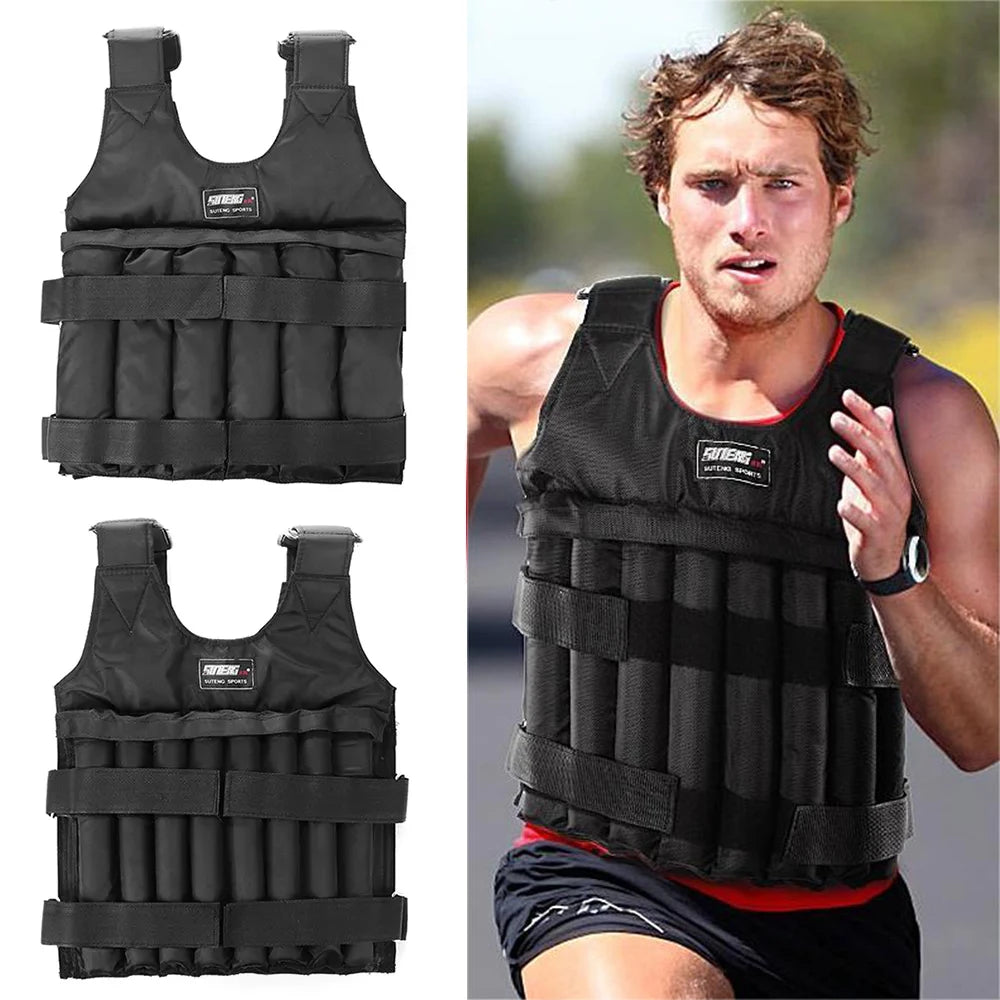 Adjustable Weight Vest Jacket for Running, Training, and Fitness Workouts