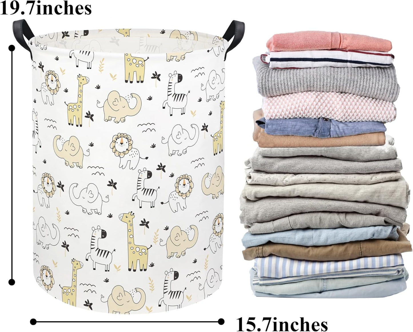 Baby Laundry Hamper - Perfect Nursery Storage Bin for Boys and Girls, Organize Toys with Style!