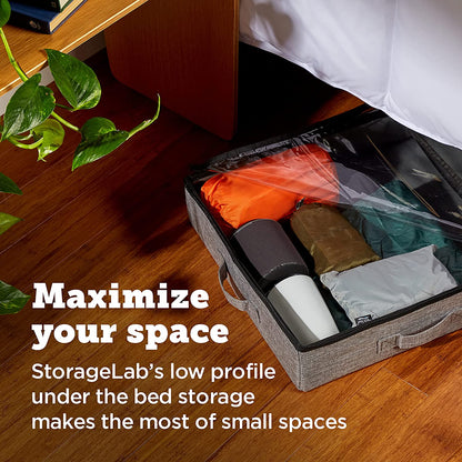 Maximize Space Effortlessly with Storagelab Under Bed Storage Containers - 2-Pack 