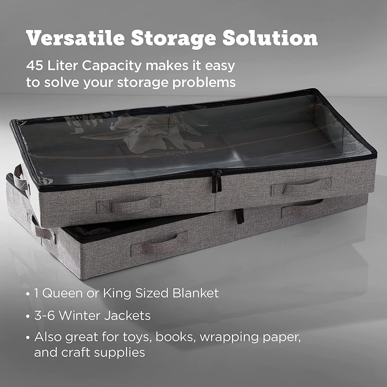 Maximize Space Effortlessly with Storagelab Under Bed Storage Containers - 2-Pack 