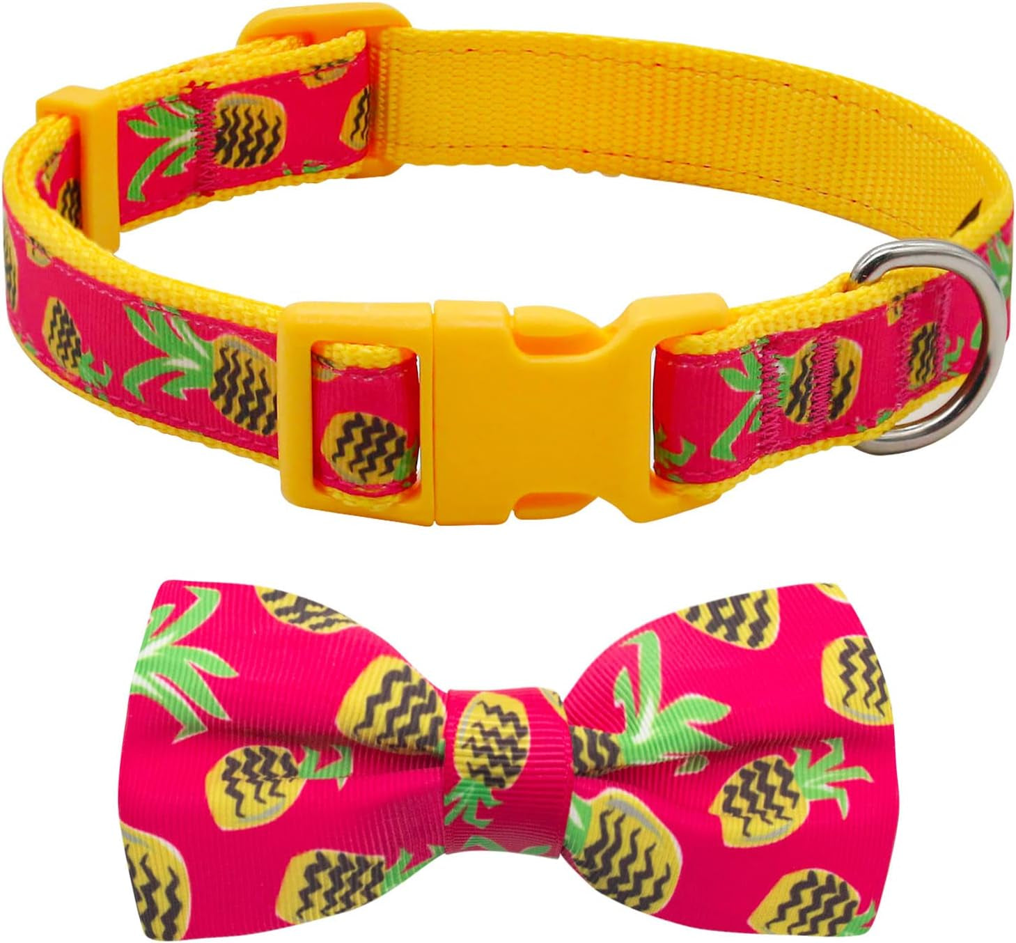 Christmas Bow Tie Dog Collar for Medium Dogs