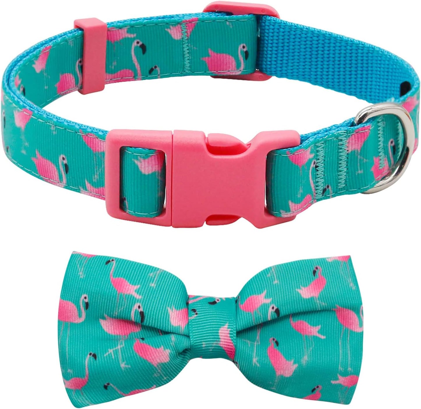 Christmas Bow Tie Dog Collar for Medium Dogs